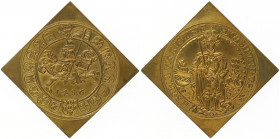 Erzherzog Sigismund von Tirol 1439 - 1496
Guldiner - Klippe, 1486. Originale Restrike / Nachprägung in Kupfer von 1953
Hall
29,98g
vergl. zu Dav. 8087...
