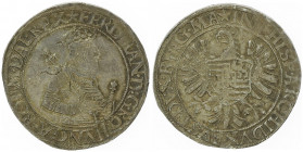 Ferdinand I. 1521 - 1564
1/2 Taler, o. Jahr. Wien
14,09g
Markl. 171
vz