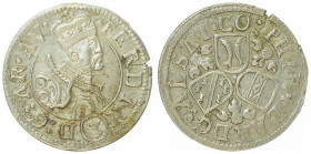 Erzherzog Ferdinand 1564 - 1595
Dreier, o. Jahr. Ensisheim
2,32g
M./T. 564 var
vz