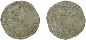 Ferdinand II. 1619 - 1637
Taler, 1620. Rv. Schmales Herzschild, ohne Mmz.
Wien
28,72g
Her. 362
ss+