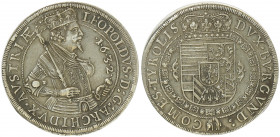 Erzherzog Leopold V. 1619 - 1632
Taler, 1632. Hall
28,50g
KM.629.2, Dav.3338, Voglh. 183/4
f.vz