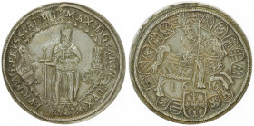 Erzherzog Maximilian 1612 - 1618
1/2 Taler, 1616. Hall
14,48g
Enz. 77
min. Schrötlingsfehler
ss/vz