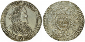 Ferdinand III. 1637 - 1657
Taler, 1649 KvB. Kremnitz
28,47g
Her. 475, Huszár 1241
f.vz