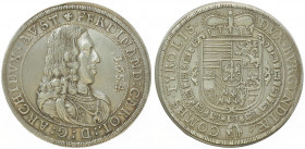 Erzherzog Ferdinand Karl 1632 - 1662
Taler, 1654. Hall
28,06g
M./T. 513
ss/vz