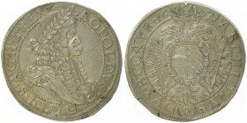 Leopold I. 1657 - 1705
Taler, 1671. mit H.B.REX. "
Wien
28,53g
Her. 588
f.vz