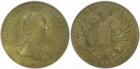 Franz II. 1792 - 1806
4 Dukaten, 1816 A. Nachprägung/Copy in Blei/Zinn vergoldet
Wien
27,33g
vergleich zu ANK 11.
vz/stgl