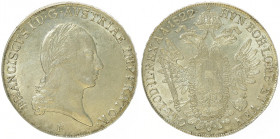 Franz II. 1792 - 1806
Taler, 1822 B. Kremnitz
27,95g
Fr. 164
f.stgl