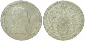 Franz II. 1792 - 1806
Taler, 1823 E. Karlsburg
28,08g
Fr. 173
ss