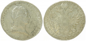 Franz II. 1792 - 1806
Taler, 1823 G. Nagybanya
28,10g
Fr. 174
ss/vz