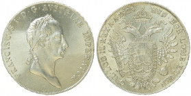 Franz II. 1792 - 1806
Taler, 1825 B. Kremnitz
28,08g
Fr. 183
f.stgl/stgl
