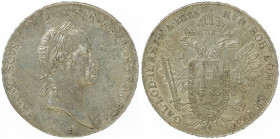 Franz II. 1792 - 1806
Taler, 1825 B. Kremnitz
28,12g
Fr. 183
vz