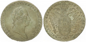 Franz II. 1792 - 1806
Taler, 1825 G. Nagybanya
28,14g
Fr. 185
f.vz/vz