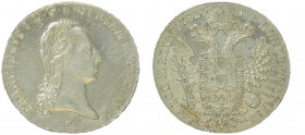 Franz II. 1792 - 1806
1/2 Taler, 1823 C. Prag
14,04g
Fr. 243
ss/vz