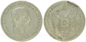 Franz II. 1792 - 1806
1/2 Taler, 1831 A. Wien
13,91g
Fr. 264
ss