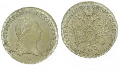 Franz II. 1792 - 1806
3 Kreuzer, 1822 A. Wien
1,77g
Fr. 477
vz/stgl