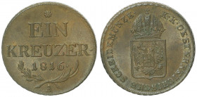 Franz II. 1792 - 1806
1 Kreuzer, 1816 A. Wien
9,68g
Fr. 530
stgl