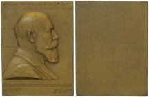 Bronzeplakette, 1925
1. Republik 1918 - 1933 - 1938. einseitig, auf das Ehrenfestschießen. Brb. d. Bundespräsidenten Dr. Michael Hainisch n.rechts, Dm...