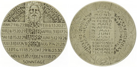 Ag-Kalendermedaille, 1938
1. Republik 1918 - 1933 - 1938. Jupiter. Wien
20,44g
Stroth.1938-6
vz/stgl