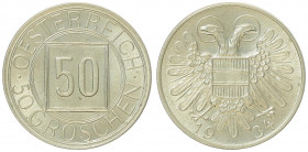 50 Groschen, 1934
1. Republik 1918 - 1933 - 1938. Wien. 5,51g
Her. 50
stgl