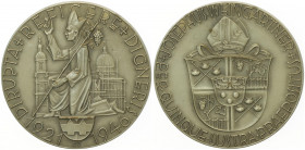 Bronzemedaille, 1946
2. Republik 1945 - heute. versilbert, Innsbruck/Tirol, an Josef Weingartner Probst 1885-1957. Wien
88,31g
stgl