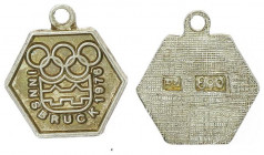 Silbermedaille, 1976
2. Republik 1945 - heute. auf die Olympiade in Innsbruck, 8 eckig, Dm 11 mm. 1,00g
vz/stgl