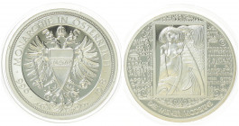 Silbermedaille, ohne Jahr
2. Republik 1945 - heute. die Wiener Moderne, Ag 0,333, Dm 41 mm.. Wien
19,92g
PP