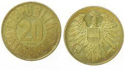 20 Groschen, 1954
2. Republik 1945 - heute. Wien. 4,45g
J. 453.
PP