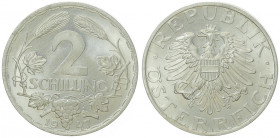 2 Schilling, 1947
2. Republik 1945 - heute. Wien. 2,78g
J. 456
PP