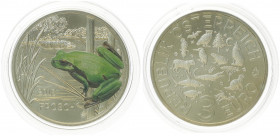 3 Euro, 2018
2. Republik 1945 - heute. Der Frosch. Wien
16,00g
ANK 9
stgl