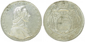 Hieronymus Graf Colloredo 1772 - 1803
Erzbistum Salzburg. 20 Kreuzer, 1778. Salzburg
6,64g
HZ 3268
vz