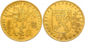 Erste Republik 1918 - 1938/39
Tschechien. 5 Dukaten, 1936. Kremnitz
17,37g
Friedberg 5, Schl. 50, KM 13
f.stgl/stgl