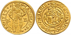 Ferdinand I. 1521 - 1564
Dukat, 1534. KB, Kremnitz
3,57g
MzA. Seite 17
stgl