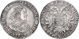 Ferdinand III. 1637 - 1657
Taler, 1654. KvB, Kremnitz
28,61g
Her. 481a
f.stgl