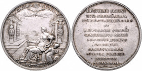 Leopold I. 1657 - 1705
Silbermedaille, 1687. auf die heilige Allianz zwischen Rußland, Polen, Venedig und dem Kaiser Leopold I. gegen die Türken. Vikt...