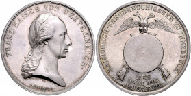 Franz I. 1806 - 1835
Ag-Schützenmedaille, 1816. auf das Kaiserliche Freudenschießen in Innsbruck. Büste des Kaisers Franz I // Doppeladler über Schütz...