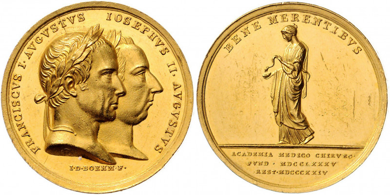 Franz I. 1806 - 1835
8 Dukaten, 1824. (gestiftet 1832), von J. D. Boehm. Prämie ...