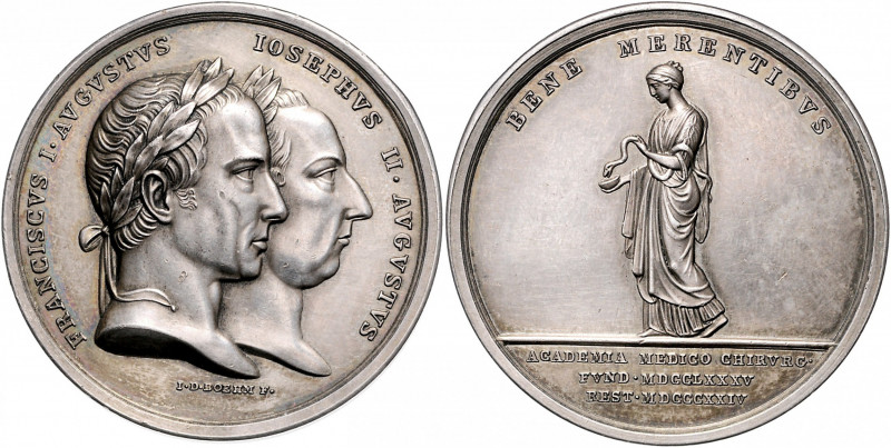 Franz I. 1806 - 1835
Silbermedaille, 1824. Prämie des Josephinums in Wien. II. G...