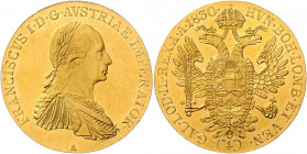Franz I. 1806 - 1835
4 Dukat, 1830. A, Wien
13,95g
Fr. 22
vz/stgl