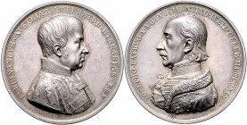 Ferdinand I. 1835 - 1848
Silbermedaille, 1846. 50-jährige Jubiläum des Erzherzogs Joseph als Palatin von Ungarn. Brustbild Ferdinands nach rechts mit ...