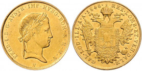Ferdinand I. 1835 - 1848
Sovrano, 1846. V, Venedig
11,34g
Fr. 979
ss/vz