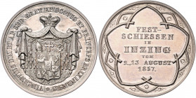 Franz Joseph I. 1848 - 1916
Ag-Schützenmedaille, 1857. auf das Festschießen anlässlich der Installation von Vincent Gasser zum Fürstbischof v. Brixen ...