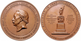 Franz Joseph I. 1848 - 1916
AE-Medaille, 1858. auf die Enthüllung des Radetzkydenkmals in Prag durch den bömischen Kunstverein, Ø 81 mm, von Seidan
14...