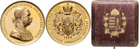 Franz Joseph I. 1848 - 1916
Bronzemedaille, 1888. zum 40-jährigen Regierungs-Jubiläum im original Etui, Ø 50 mm, von C. Krauss Edid.
Wien
81,12g
Hause...