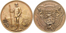 Franz Joseph I. 1848 - 1916
Kupfermedaille, 1889. auf das III. Österreichische Bundesschießen in Graz, Ø 37 mm, von Jauner
Graz
20,00g
vergl. zu Fr. 1...