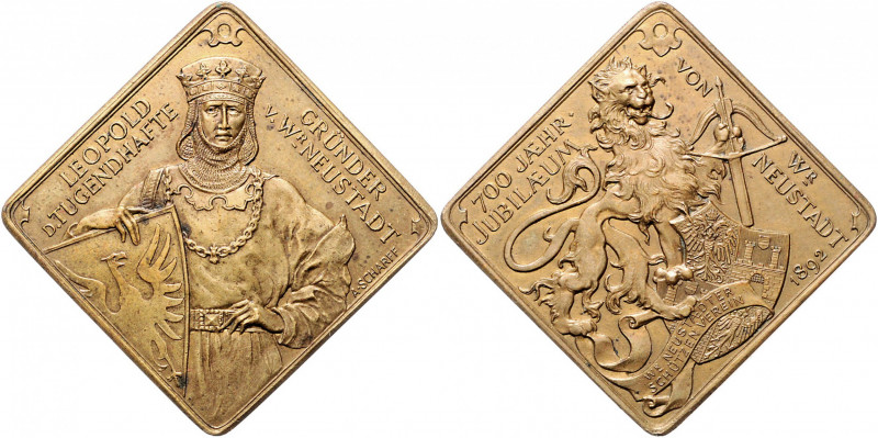 Franz Joseph I. 1848 - 1916
Br-Schützenmedaille, 1892. des Schützenvereines zum ...