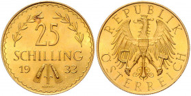 25 Schilling, 1933
1. Republik 1918 - 1933 - 1938. Wien. 5,88g
Her. 23
vz/stgl