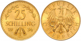 25 Schilling, 1934
1. Republik 1918 - 1933 - 1938. Wien. 5,90g
Her. 24
vz/stgl