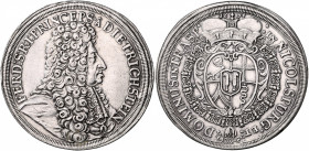 Ferdinand 1655 - 1698
Dietrichstein. Taler, 1695. Wien
28,82g
Holzmaier 33, Dav. 3376
win. Hsp. ?
f.vz