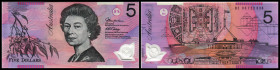 Australien. Lot 12 x 5 Dollar: P-50a 5 Dollars ND (1993), P-51a 5 Dollars ND (1993), P-51c 5 Dollars ND(1996), P-51 5 Dollars 1997, P-56 5 Dollars 01....