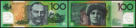 Australien. Lot 4x 100 Dollars: P-55a 100 Dollars 1996, P-55b 100 Dollars 1999, P-61a 100 Dollars 2008, P-61c 100 Dollars 2011. I